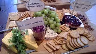 delicious wedding food table